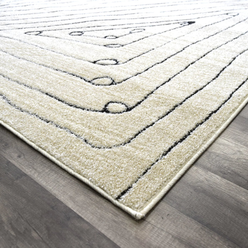 Tapis brun clair classique N Peace, Tapis de couloir 2 pi x 8 pi