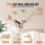 Ensemble de 7 tablettes murales pour chat avec étagères