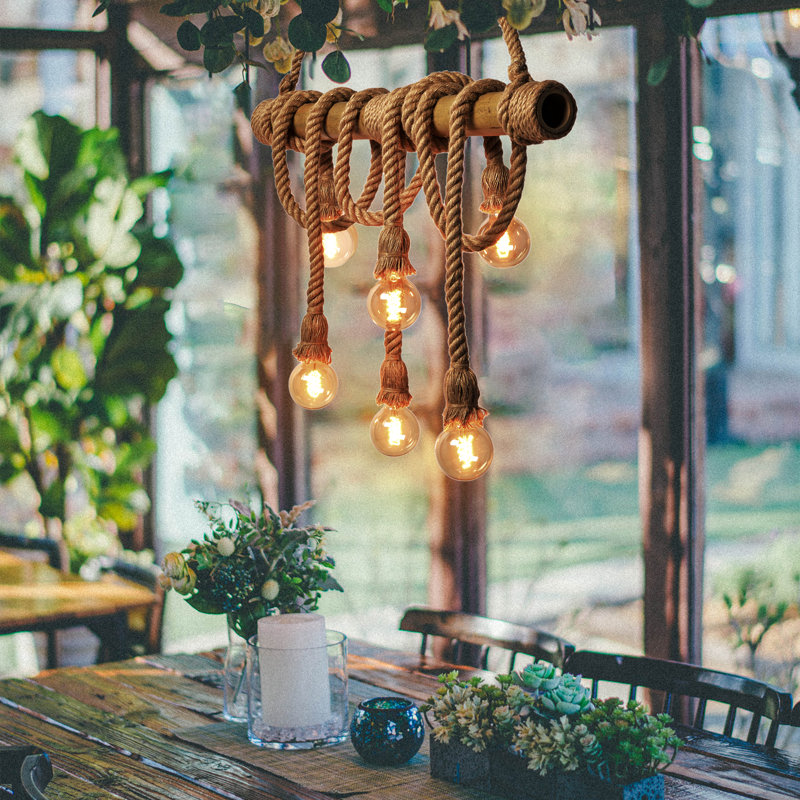 Barneveld Linear Pendant Light Set, 6 lights