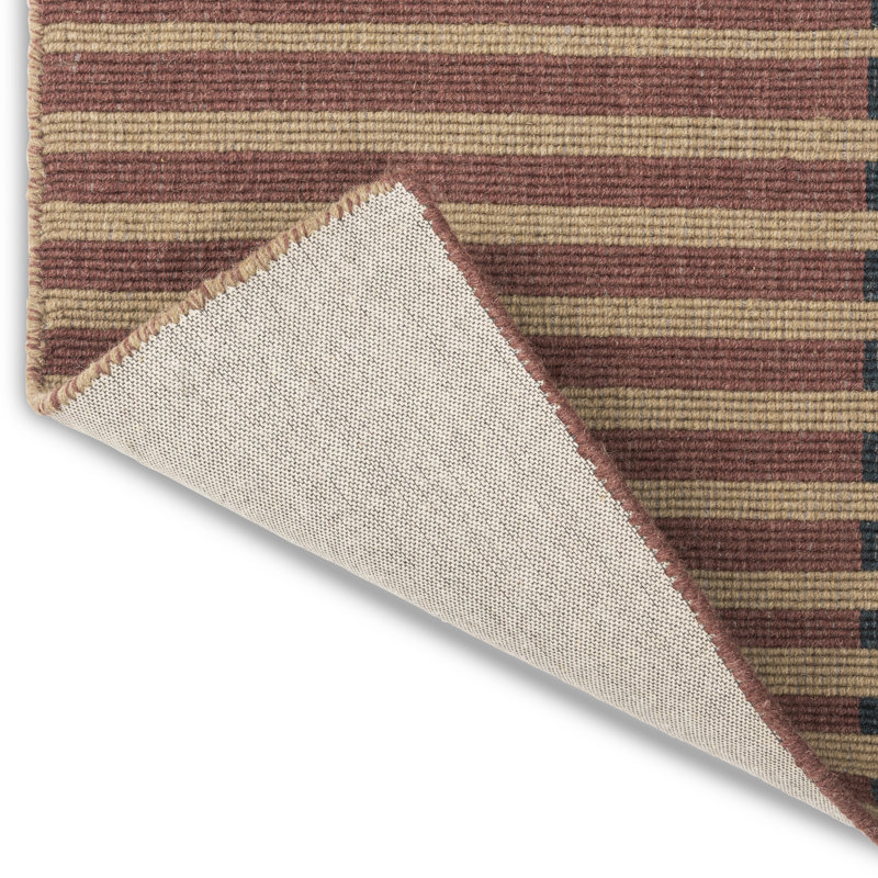 Artisan Wool Striped Area Rug in Dusk, Rectangle 6'7'' x 9'2''