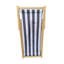 Chaise longue pliante Populus Wood Blue Stripe