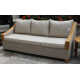 Carlton 3 Piece Rattan Sofa Seating Group with Sunbrella Cushions.