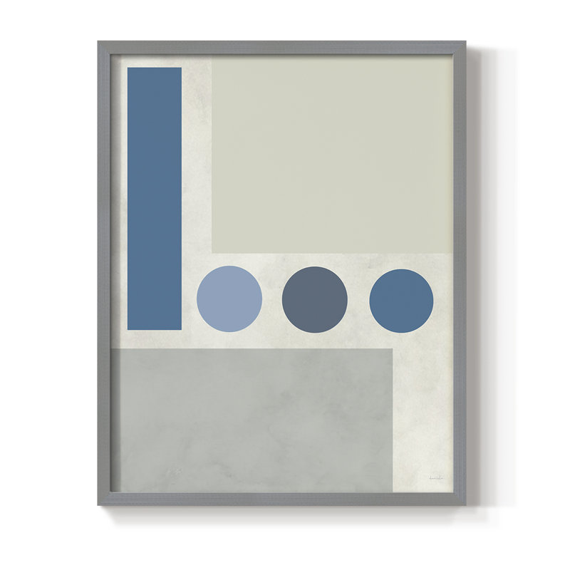 Étoiles alignées II, reproduction encadrée - bois massif, H 10 po x l 8 po, Gris
