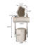 Table de meuble-lavabo compacte 23,62 po