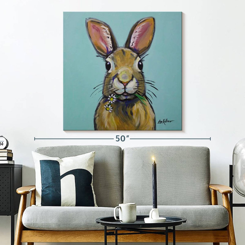Brampt Rabbit Meadow, 33" H x 33" W