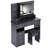 41" Large Size Left Drawer Desktop Vanity Table+Cushioned Stool Dresser Set-192827702