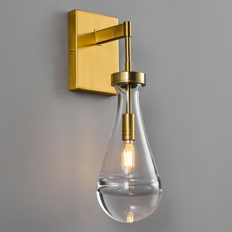 Modern Glass Wall Lighting Vintage Raindrop Wall Sconces Bathroom Sconces Indoor Vanity Light Wall Lamp For Bedroom Living Room Stair