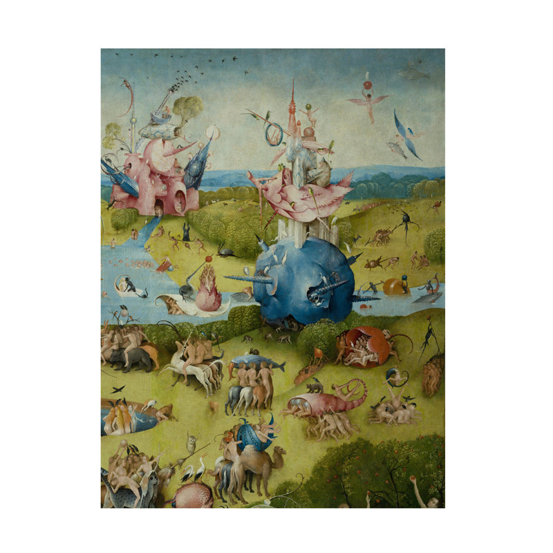 Hieronymus Bosch The Garden Of Earthly Delights, 1490-1500 Canvas Art, 47" H x 35" W