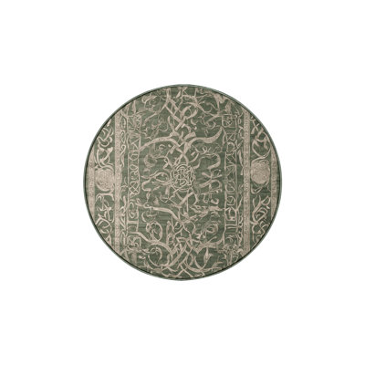 Machine Washable Green Area Rug