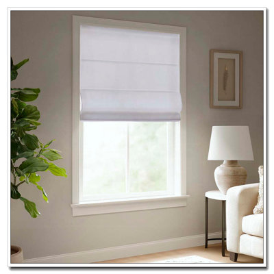 1 pièce 27 po x 64 po Tissu romain mat sans cordon Galen