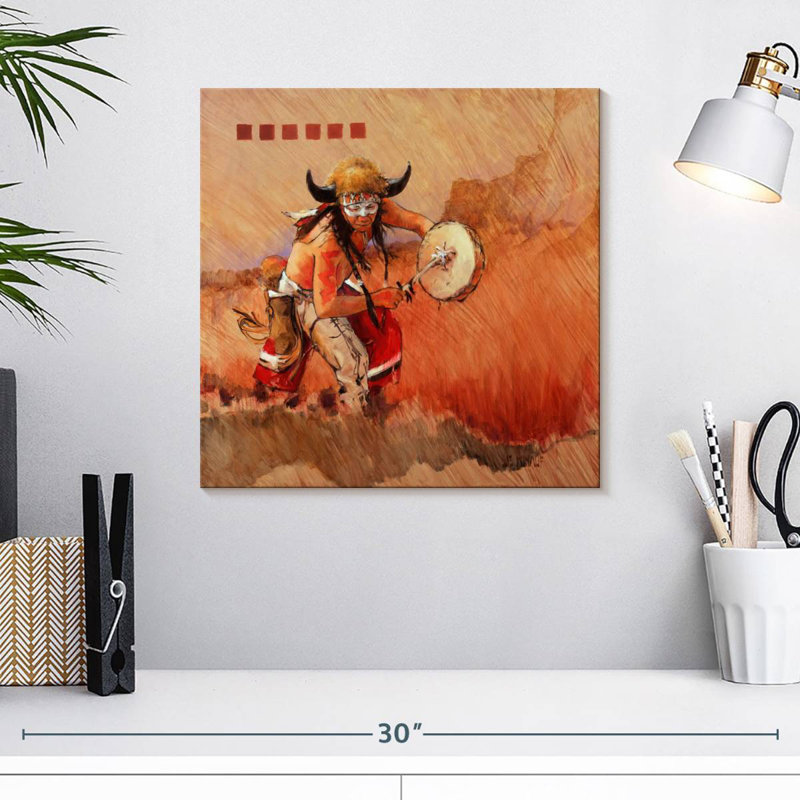 Buffalo Dance, H 16 po x l 16 po