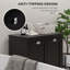Armoire à linge double inclinable, armoire de rangement pour salle de bain avec panier à 2 compartiments, moderne