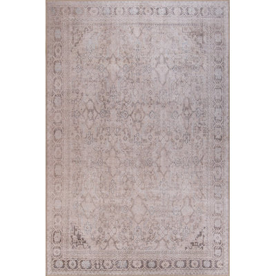 Luxurious Beige Area Rug, 7.5 x 10.8 Feet | 100% Polyester, 1.2 lbs/sq ft | 4 mm Pile Height, Recycled Poly Cotton Underside | Soft, Durable, Non-Machine Washable | Perfect for Living Room, Bedroom & Dining Room Décor