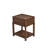Modern Minimalist Golden Teak Small Square Side Table