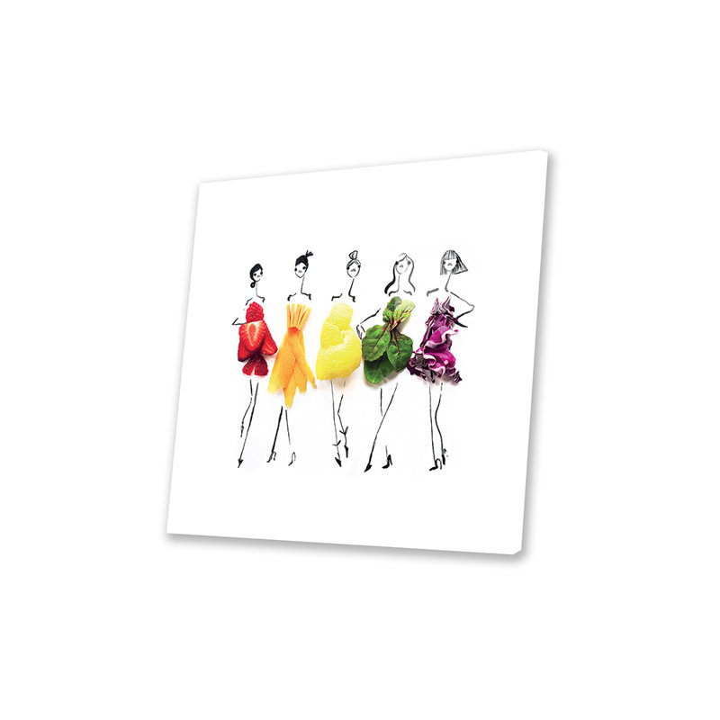 «Rainbow» par Gretchen Roehrs - impression, Toile tendue, H 12 po x l 12 po x P 0,75 po