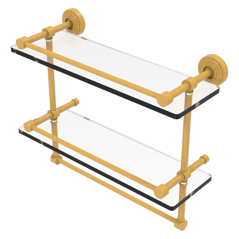 Waverly Place 2 Piece with Towel Bar, 12" H x 16" W x 5" D, Spanish Gold