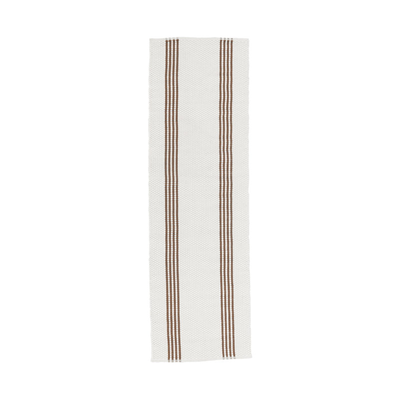 Tapis ivoire tissé à la main Sorrento, Tapis de couloir 2 pi 7 po x 6 pi