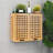 Bamboo Bathroom Wall Cabinet, Wall Mounted Medicine Cabinet With Doors & Shelves, Over The Toilet Storage Organizer For Bathroom Kitchen Living Room