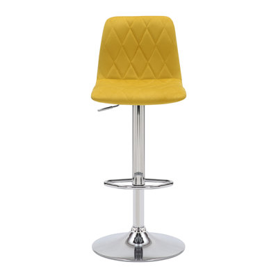 Lamboro bar stools Swivel Upholstered Velvet Adjustable Height Bar Stool with Steel Frame
