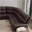 Canapé modulaire en cuir 6 pièces tabac brésilien