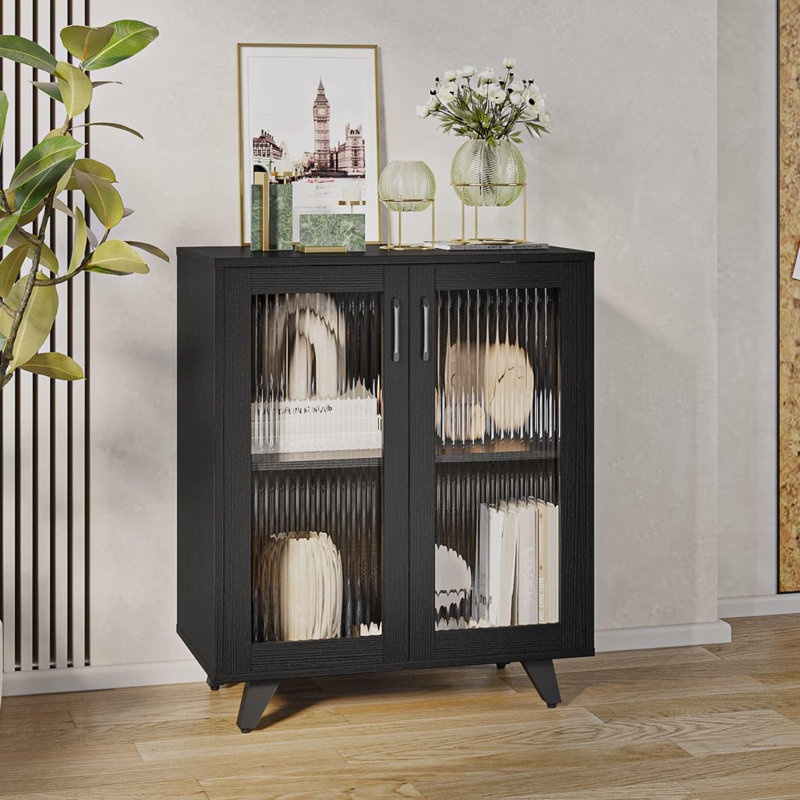 69 cm W Sideboard, Black