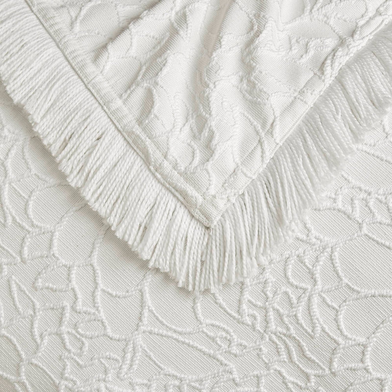 3PCS Queen Bedspread Set, Queen Sheet Set + 2 Additional Pieces, White