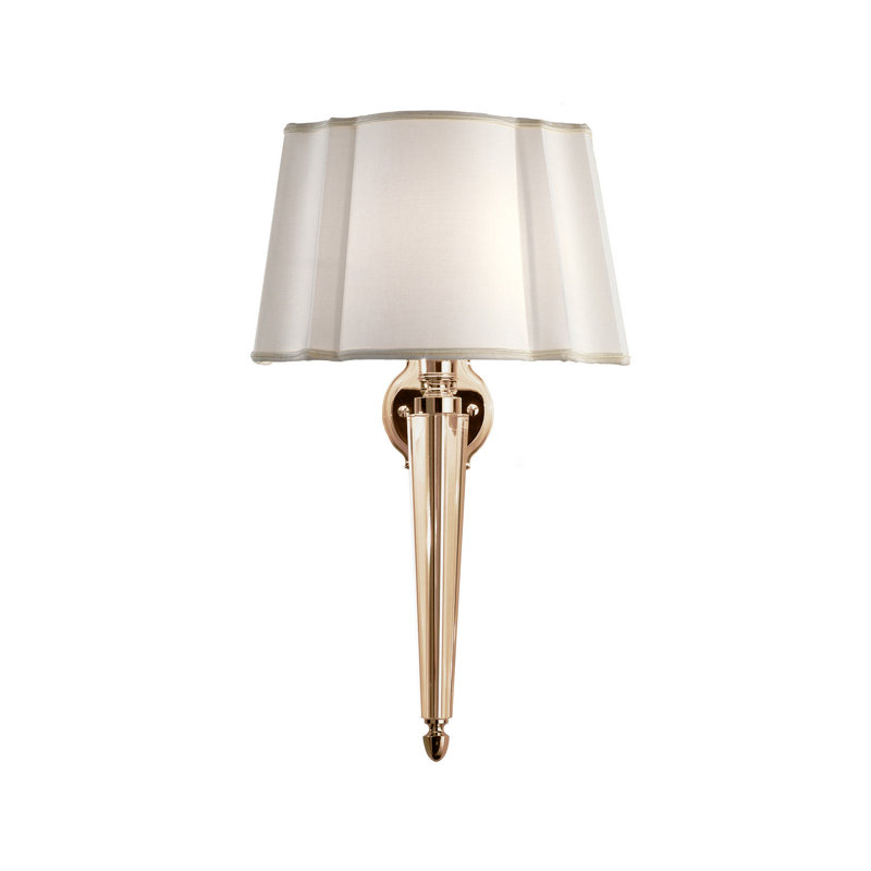Crystal 1-Light Dimmable Bath Sconce, Light Gold