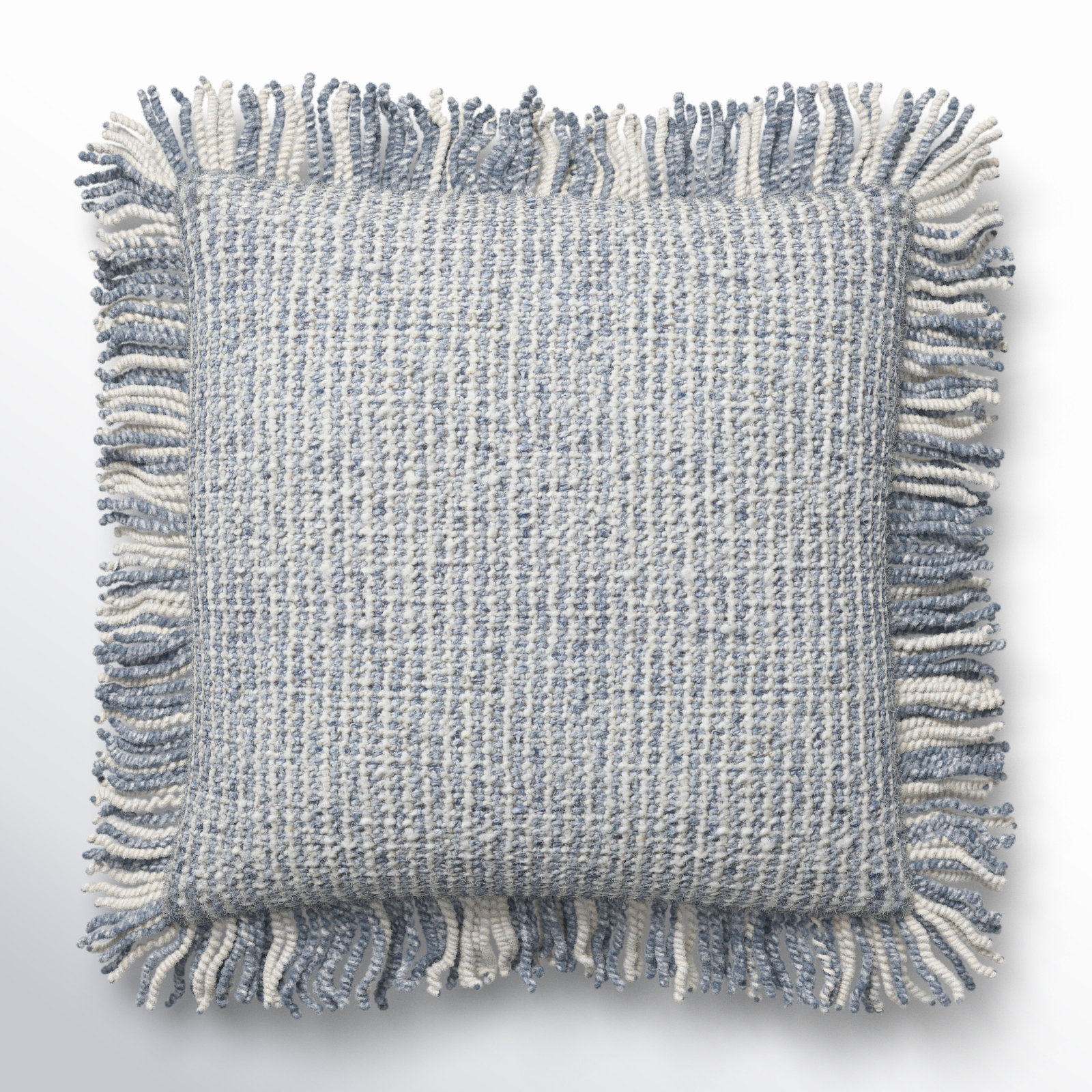Vilano Fringed Throw Pillow, Brown, No Fill