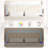 Upholstered Platform Bed with Adjustable Headboard and LED Lights-1452318472