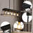 Adjustable 5-Light Farmhouse Industrial Linear Pendant Light Matte Black-1689036461