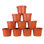 6 Inch  Plastic Pot Terra Cotta (10 Pack)