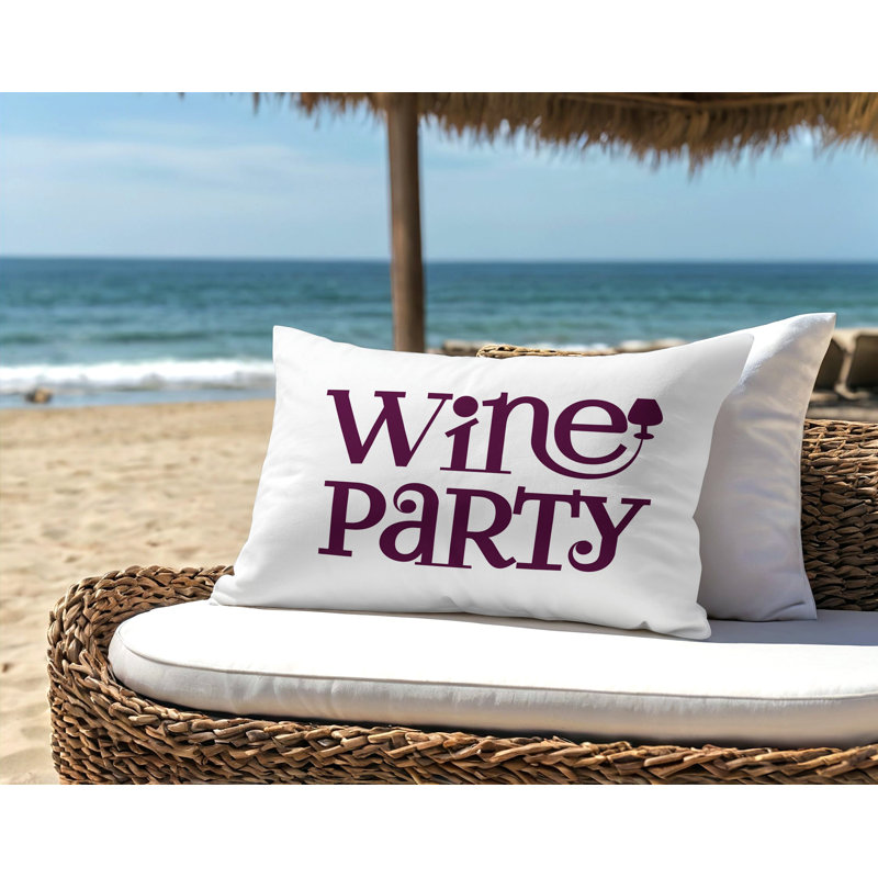 Davey Outdoor Reversible Throw Pillow, 18"H x 25"W, Purple