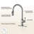 CASAINC 1.8 GPM Single-Handle Pull-Down Kitchen Faucet Single Hole Faucet-92871926