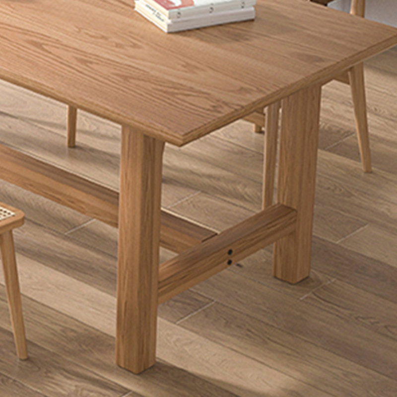 Table en bois massif avec des coins arrondis simples, H 29,53 po x L 78,74 po x l 31,5 po