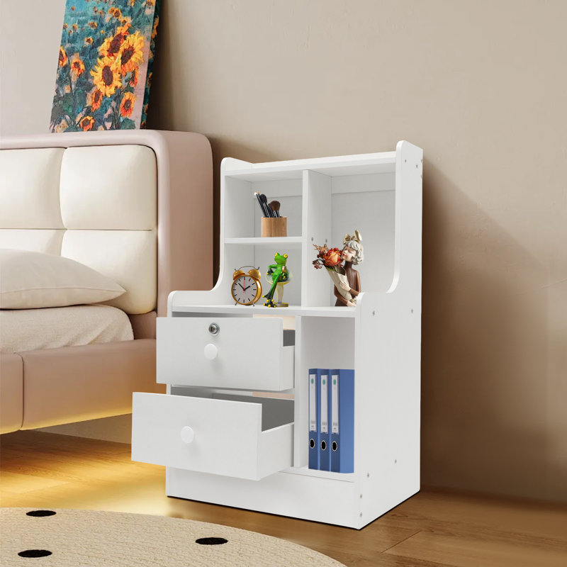 27.5'' Tall 2 - Drawer Nightstand, White