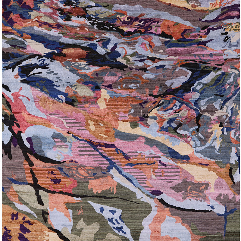 Hannibal Abstract Indoor Rug, Square 3'