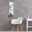 Art mural en métal luxueux «Zen Panel 4 On White» par Silvia Vassileva, 12 po x 36 po-1411092290