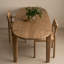 Table de salle à manger de style nordique en bois massif ovale-109079957
