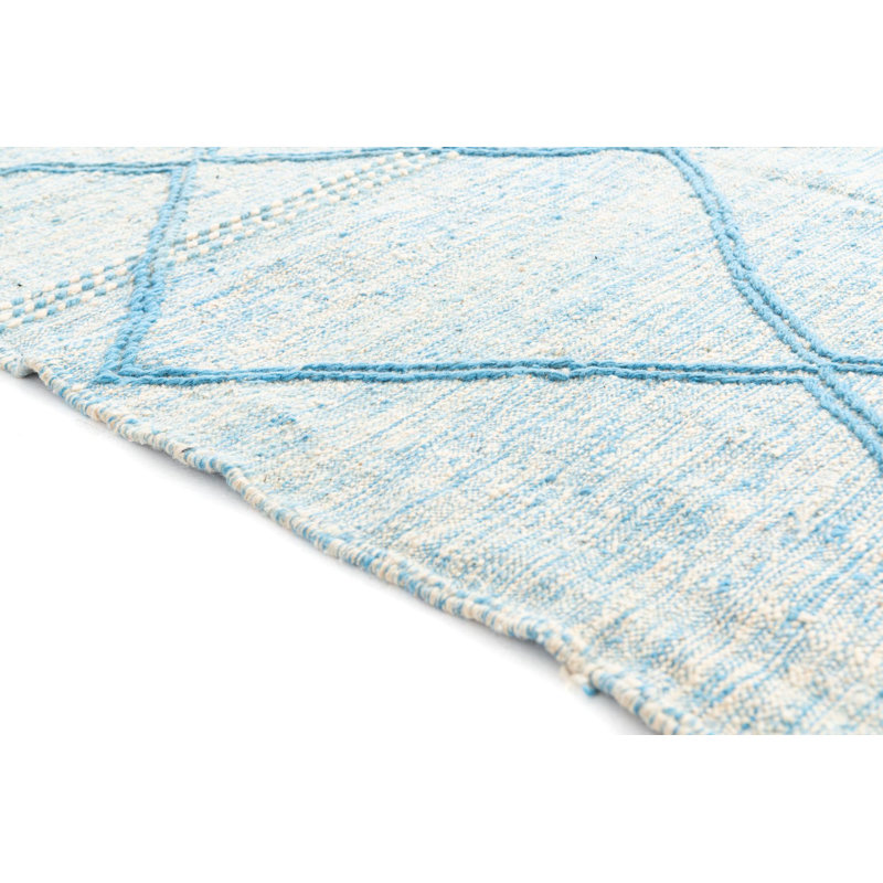 Tapis bleu clair Mosser