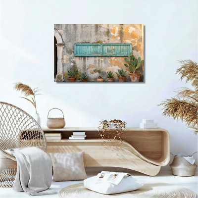 Ensemble d'une toile murale à effet vieilli