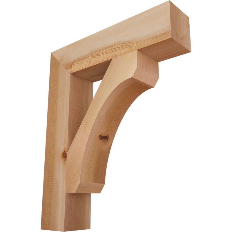 Support en bois rustique Legacy Block, Cèdre rouge, Lisse, H 22 po x l 3,5 po x P 18 po