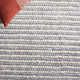 Cleodora Striped Handmade Area Rug in Ivory/Gray
