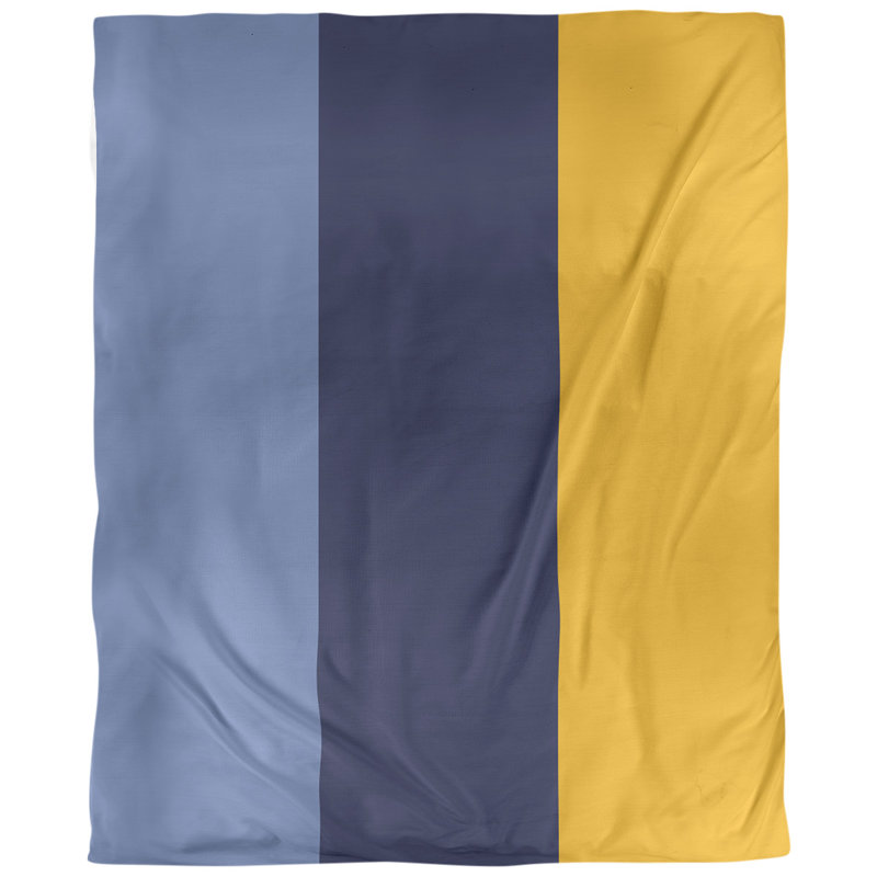 Tissu de basket houston, Bleu / bleu marine / jaune