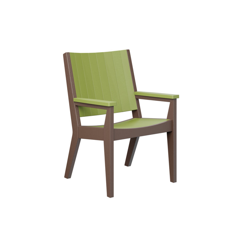 Mayhew Outdoor Dining Armchair, Oak/Chocolate Brown
