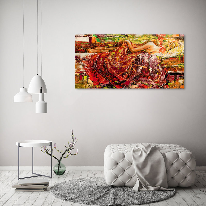 Sleeping Woman - Wrapped Canvas Print