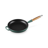 Le Creuset Enameled Cast Iron Alpine Wood Handle Fry Pan, 2.25Qt. - Flame