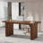 Girace 62.99'' W Modern Simple Executive Computer Desk with Engineered Wood Top and Legs-2049286848