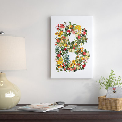 « floral b », impression sur toile tendue