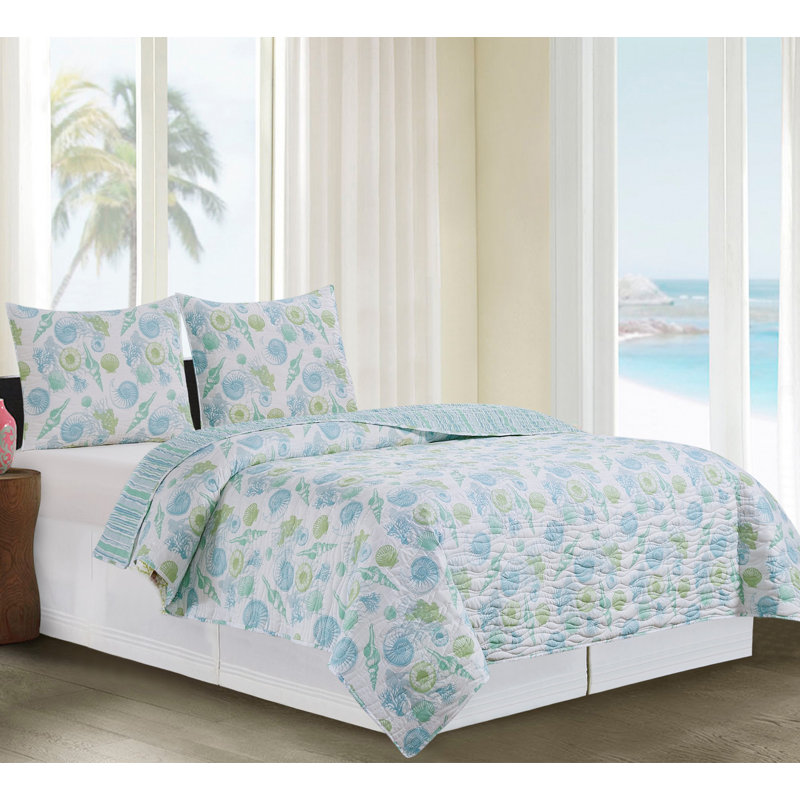 Delray Beach Coastal Quilt Set, 3