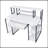 Writing Desk With One Drawer And 8 Open Compartment-1887137170